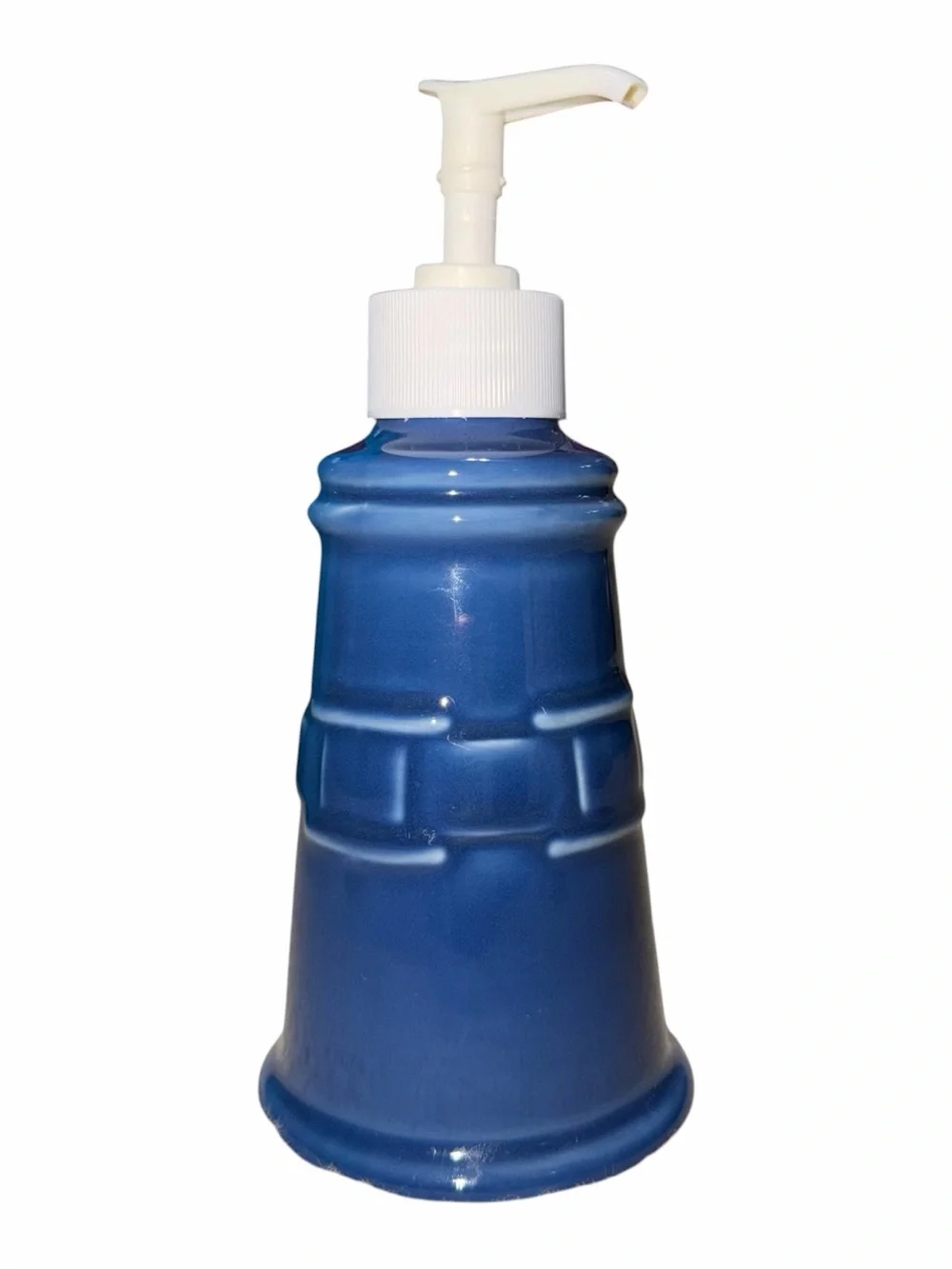 Longaberger Blue Ceramic Pump Dispenser